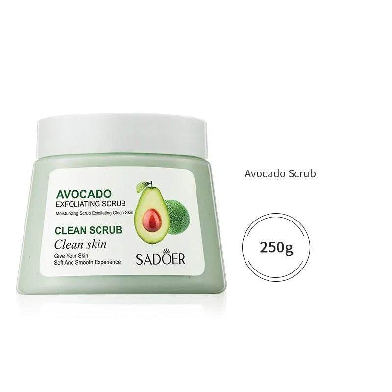 women, men, general exfoliating, deep cleaning avocado scrub