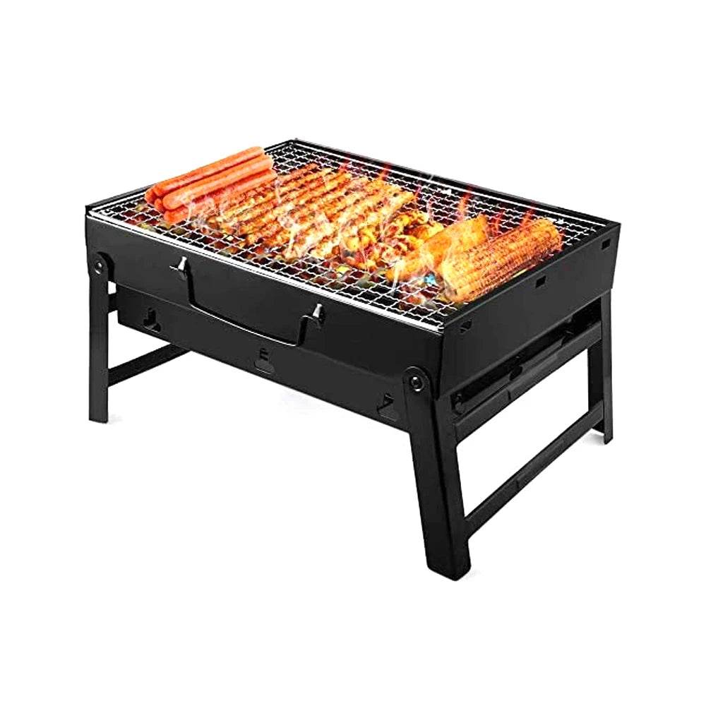new folding portable barbecue charcoal stainless grill