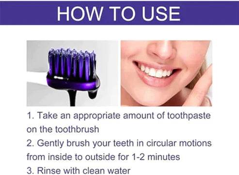 purple whitening toothpaste