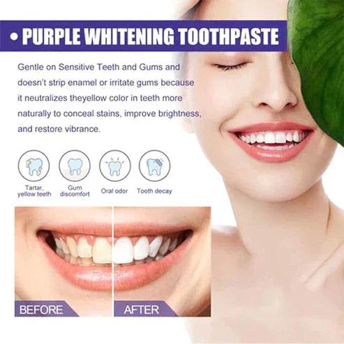 purple whitening toothpaste