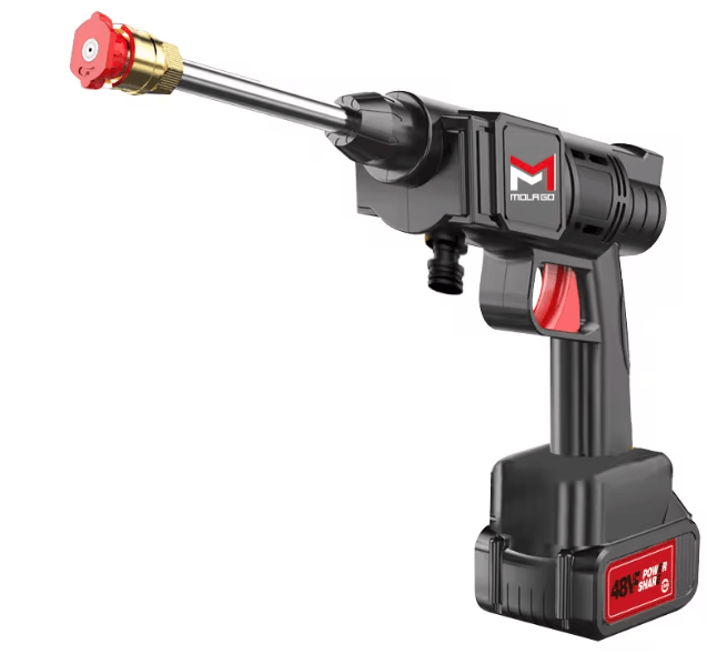 portable cordless high pressure spray water gun.