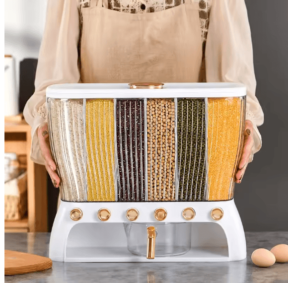 6 in 1 kitchen storage bin
