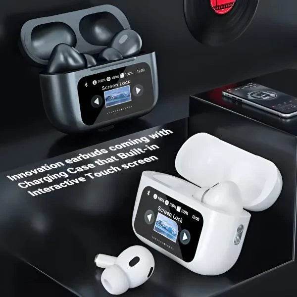 new a9 pro apple airpods anc/enc noise reduction, touch control wireless airbuds