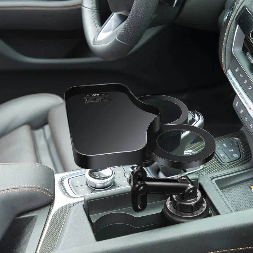 car cup holder with wireless charging