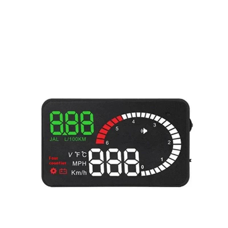 car mounted hud head up display fuel consumption voltage projector