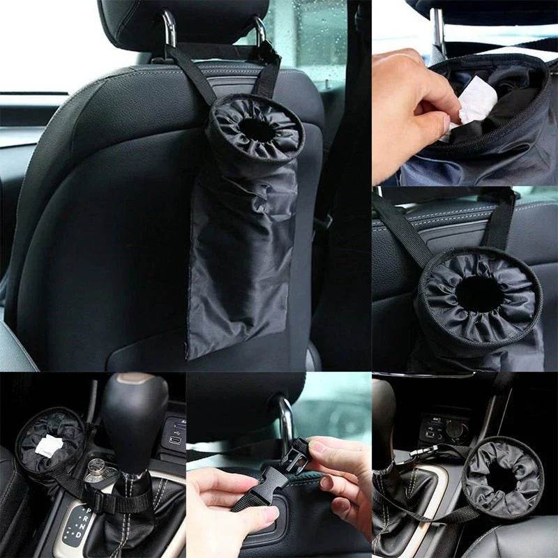 car seatback storage bag trash bag