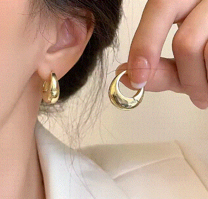 Women's Chunky Dome Earring