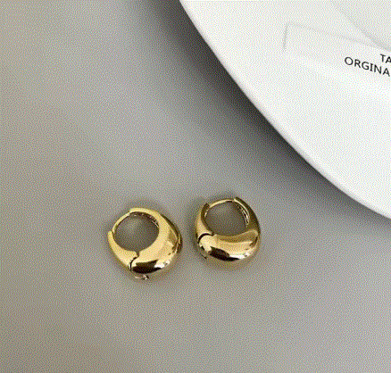 women's chunky dome earring
