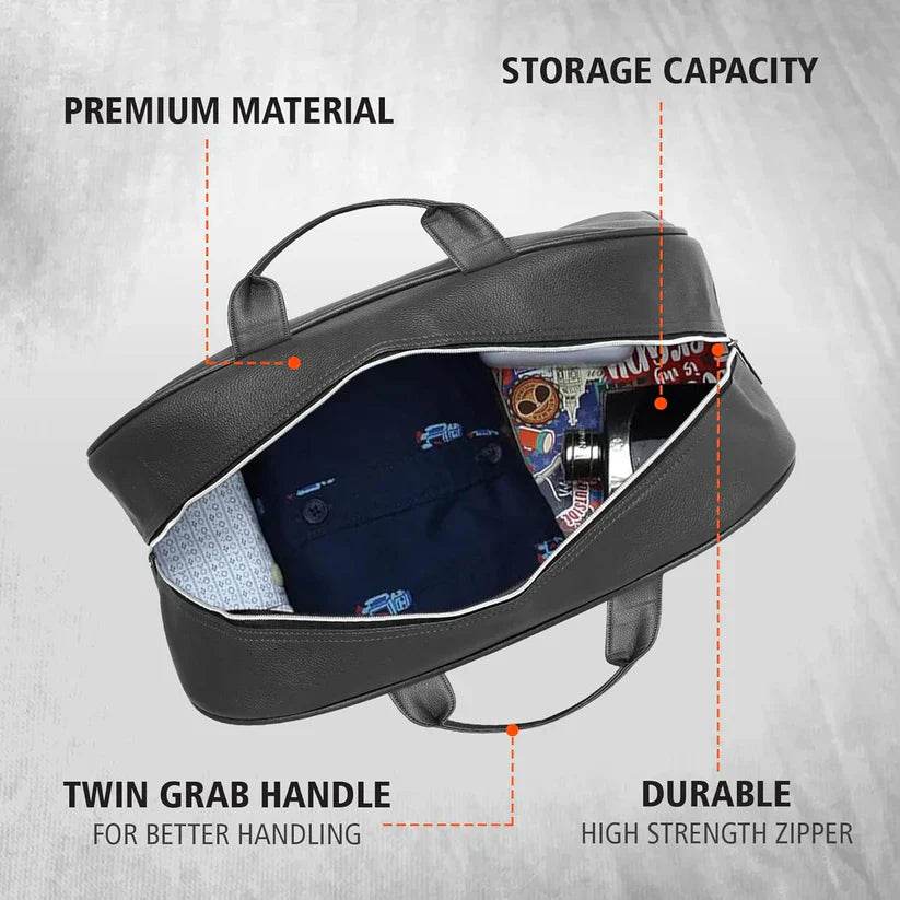 nautica - leatherette duffel bag