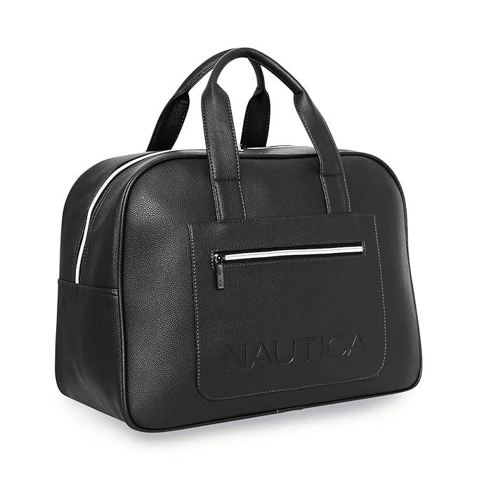 nautica - leatherette duffel bag