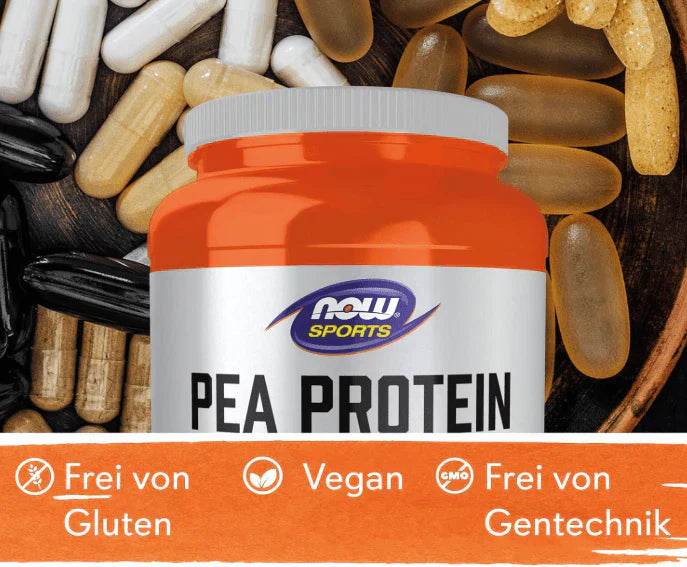 now sports- pea protein creamy chocolate powder (original) ©