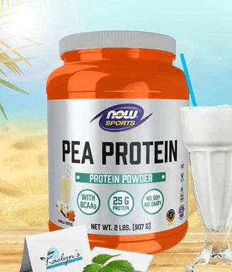 now sports- pea protein creamy chocolate powder (original) ©