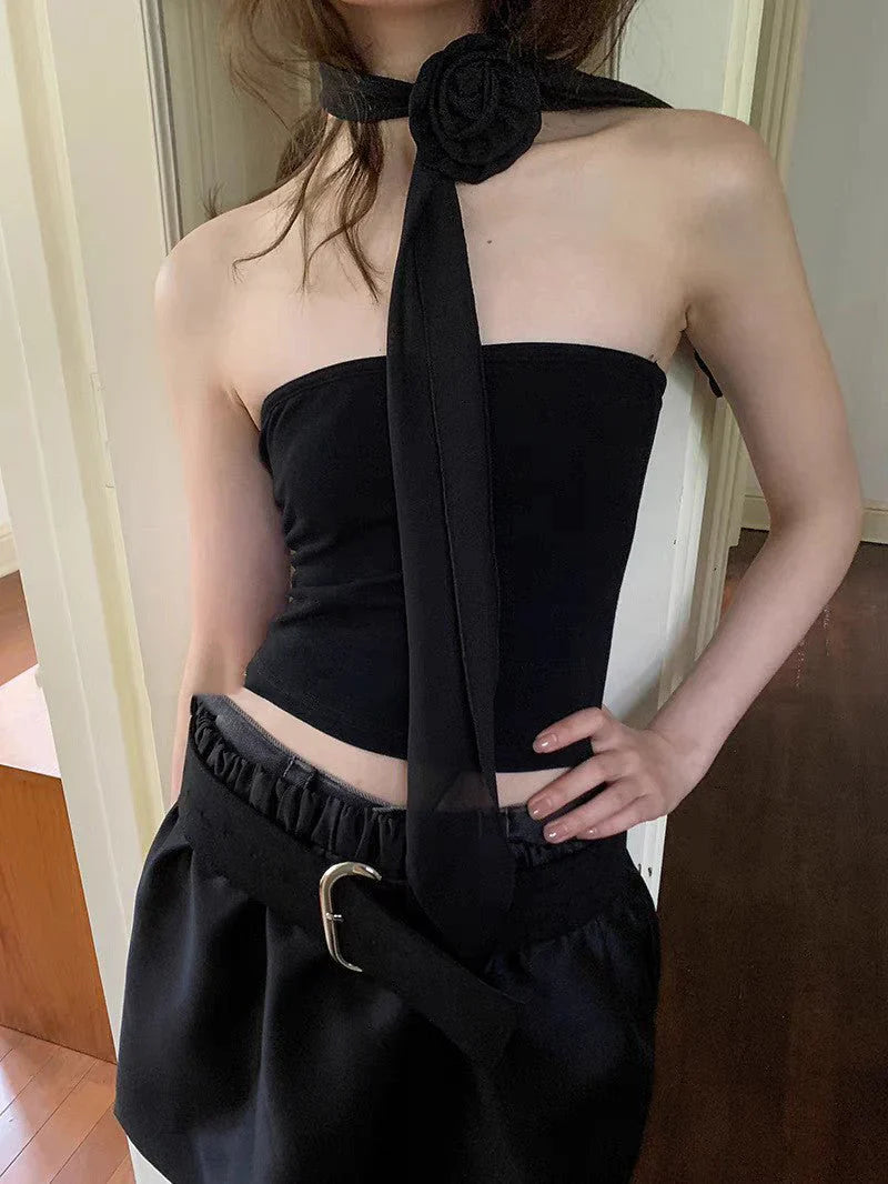 pure color rose scarf