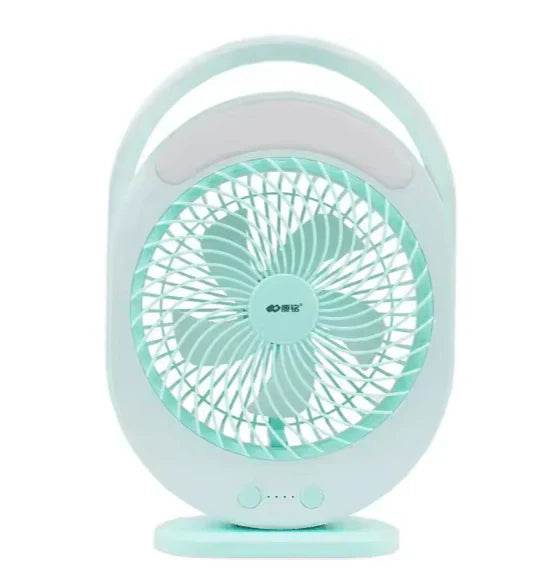 rechargeable fan with led light