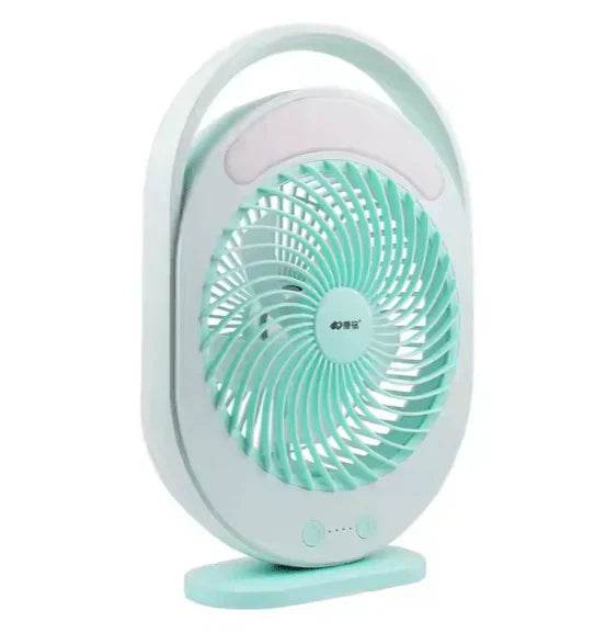 rechargeable fan with led light