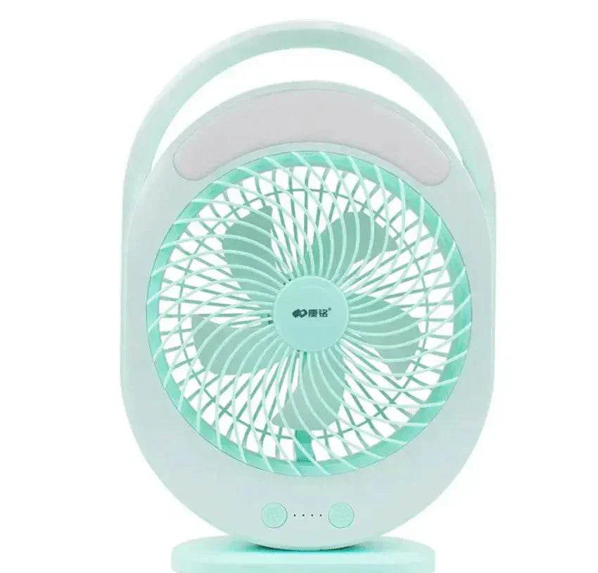 rechargeable fan with led light