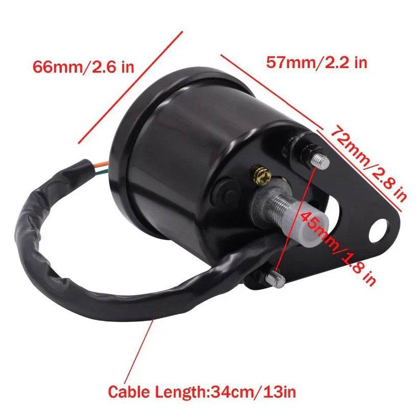 rotate speed and oil volume integrated led liquid crystal display instrument assembly