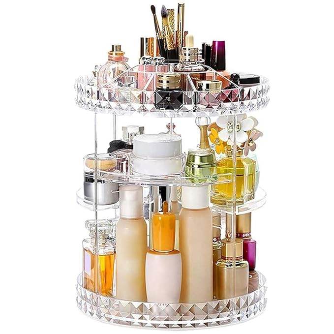 rotating cosmetic organizer