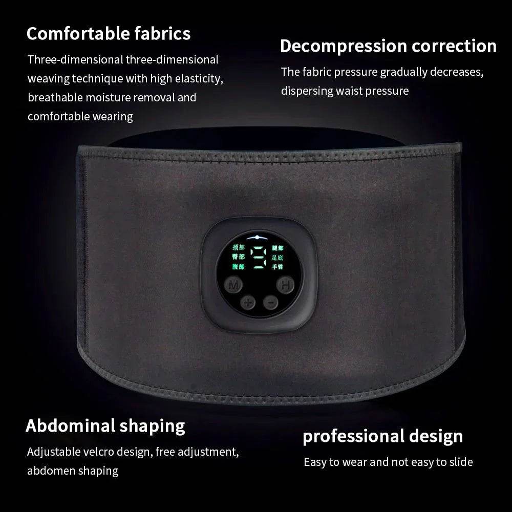smart digital display fitness ems belt abdominal instrument boxed abdominal muscle trainer lazy fitness artifact