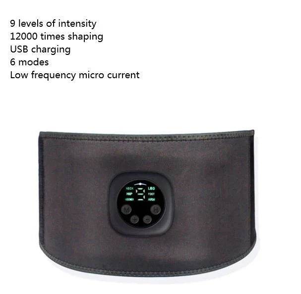 smart digital display fitness ems belt abdominal instrument boxed abdominal muscle trainer lazy fitness artifact