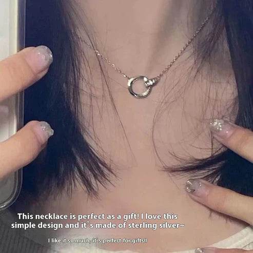 necklace gift for boyfriend or girlfriend clavicle chain.